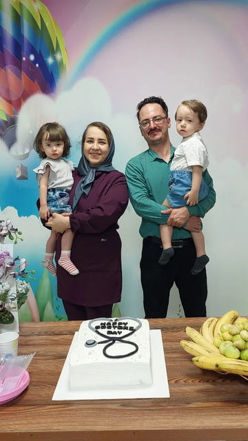 پر کردن دکتر ایرجم با روزت مبارک ❤️